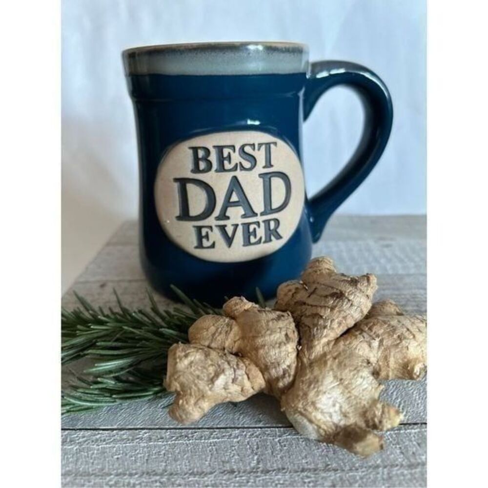 Burton  Best Dad Ever” blue clay glazed 20oz mug
